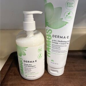 Derma E Green Curl Shampoo and Cream Set